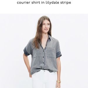 Madewell Courier Shirt in Lilydale Stripe